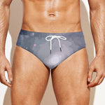 Lunar Phase Cycle Print Men's Swim Briefs