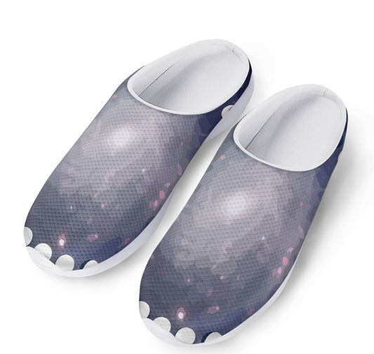 Lunar Phase Cycle Print Mesh Casual Shoes