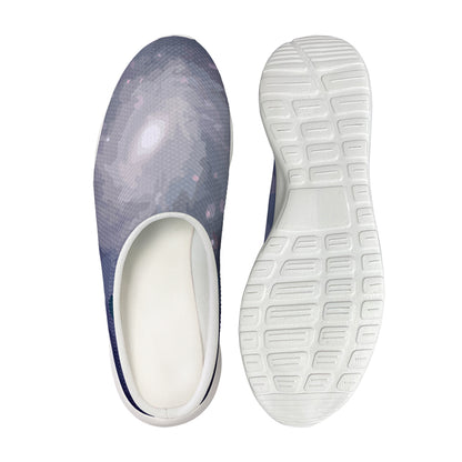Lunar Phase Cycle Print Mesh Casual Shoes