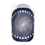 Lunar Phase Cycle Print Mesh Laundry Hamper