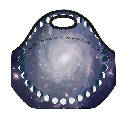 Lunar Phase Cycle Print Neoprene Lunch Bag