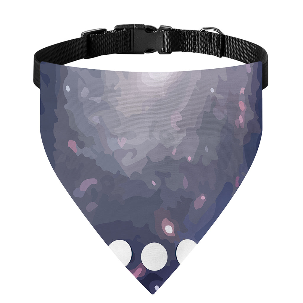 Lunar Phase Cycle Print Over The Collar Dog Bandana