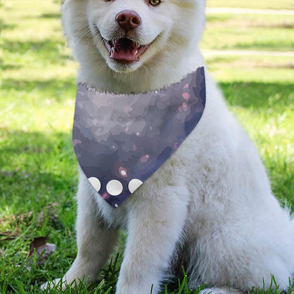 Lunar Phase Cycle Print Over The Collar Dog Bandana