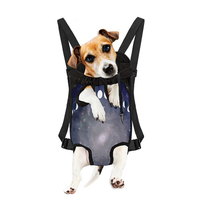 Lunar Phase Cycle Print Pet Carrier Backpack
