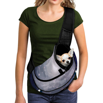 Lunar Phase Cycle Print Pet Sling Carrier