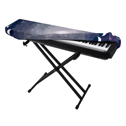 Lunar Phase Cycle Print Piano Keyboard Cover