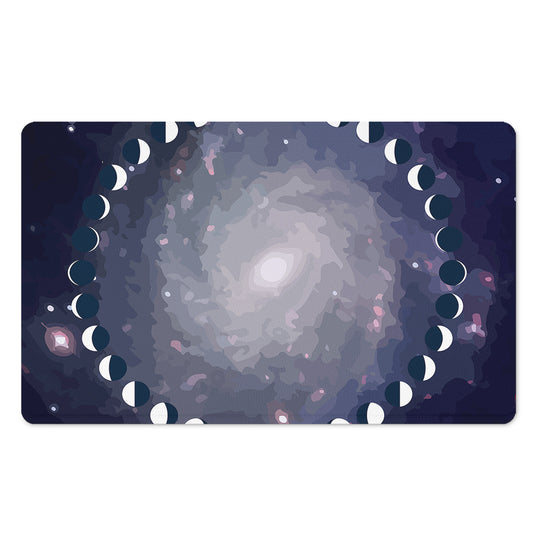 Lunar Phase Cycle Print Polyester Doormat