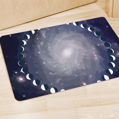 Lunar Phase Cycle Print Polyester Doormat