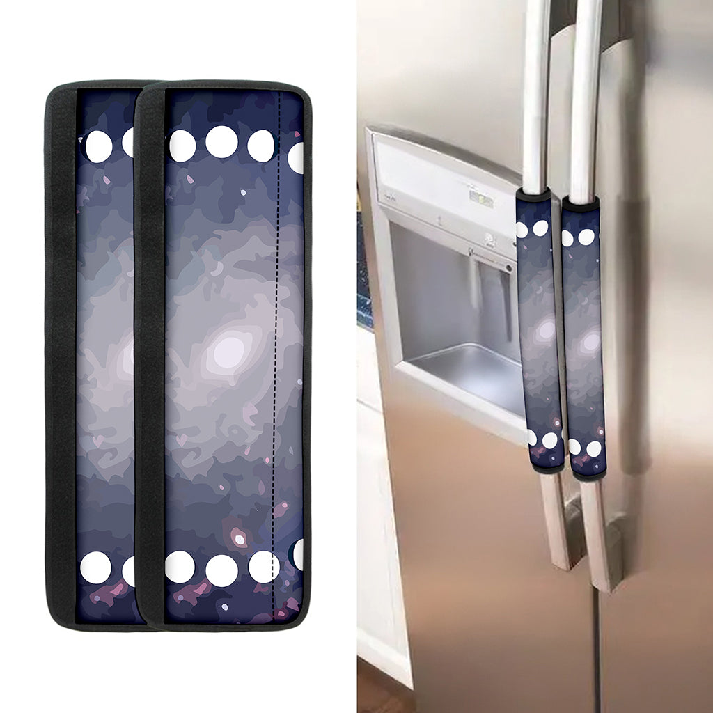 Lunar Phase Cycle Print Refrigerator Handle Covers