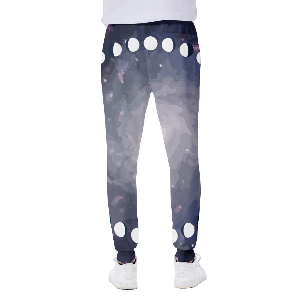 Lunar Phase Cycle Print Scuba Joggers