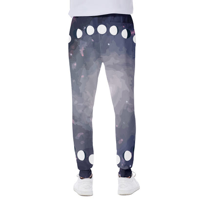 Lunar Phase Cycle Print Scuba Joggers