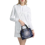 Lunar Phase Cycle Print Shoulder Handbag