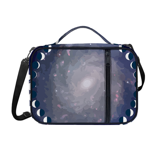 Lunar Phase Cycle Print Shoulder Strap Bible Bag