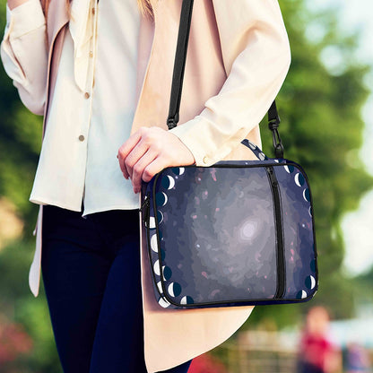 Lunar Phase Cycle Print Shoulder Strap Bible Bag