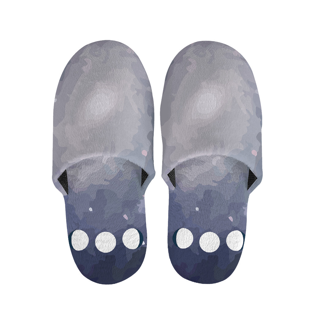Lunar Phase Cycle Print Slippers