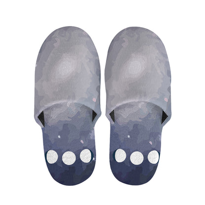 Lunar Phase Cycle Print Slippers