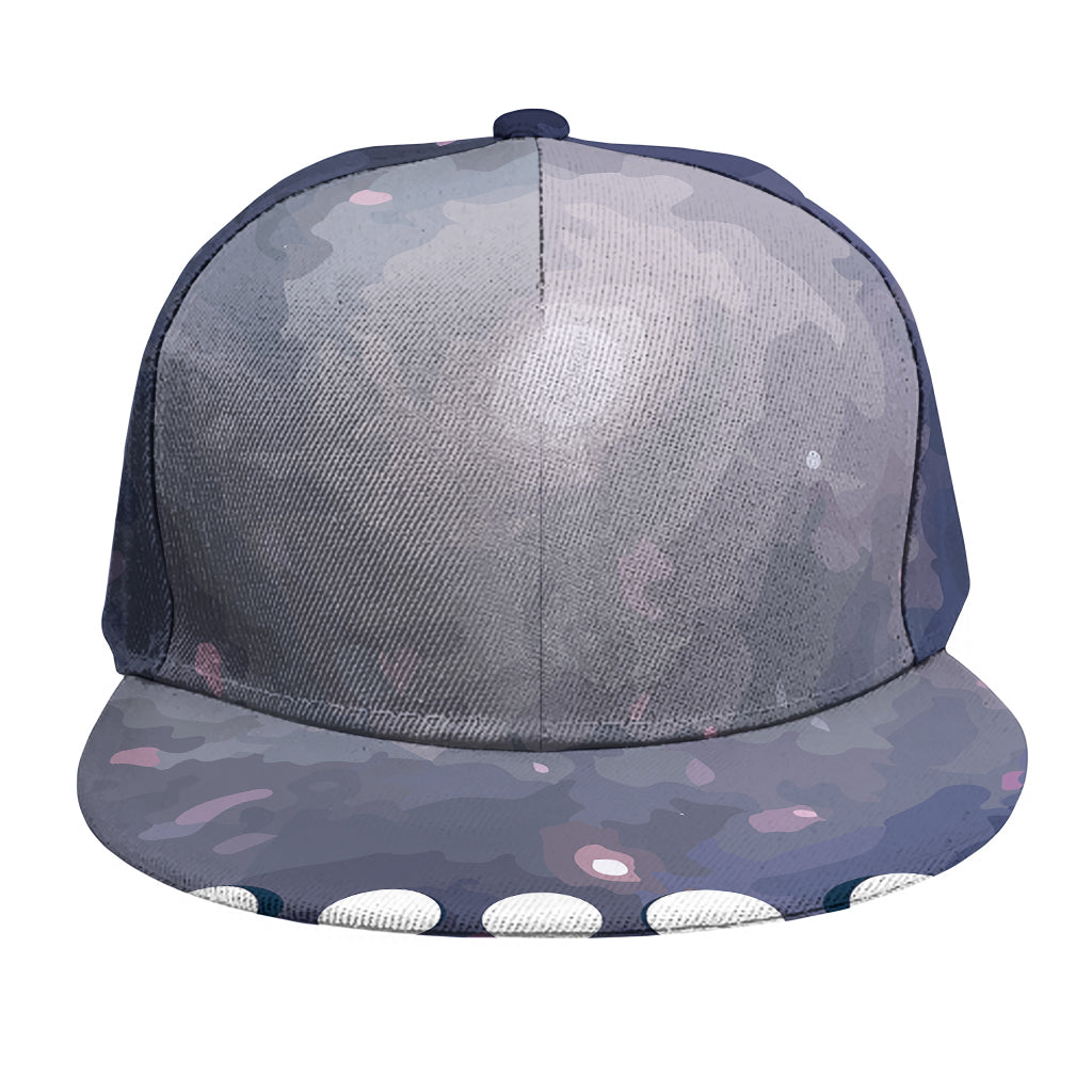 Lunar Phase Cycle Print Snapback Cap