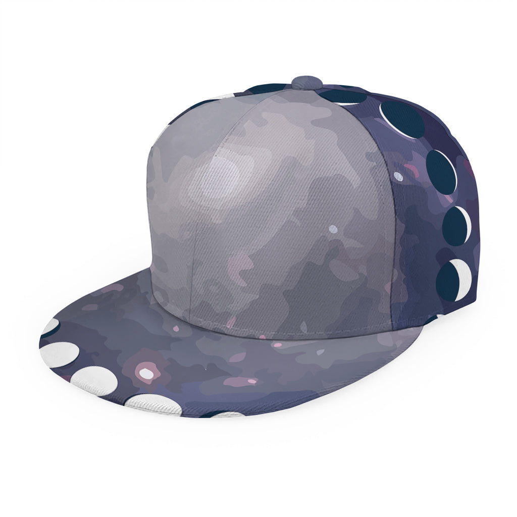 Lunar Phase Cycle Print Snapback Cap