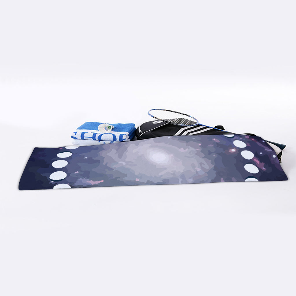 Lunar Phase Cycle Print Sports Towel