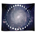 Lunar Phase Cycle Print Tapestry