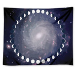 Lunar Phase Cycle Print Tapestry