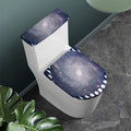 Lunar Phase Cycle Print Toilet Lid And Tank Cover Set