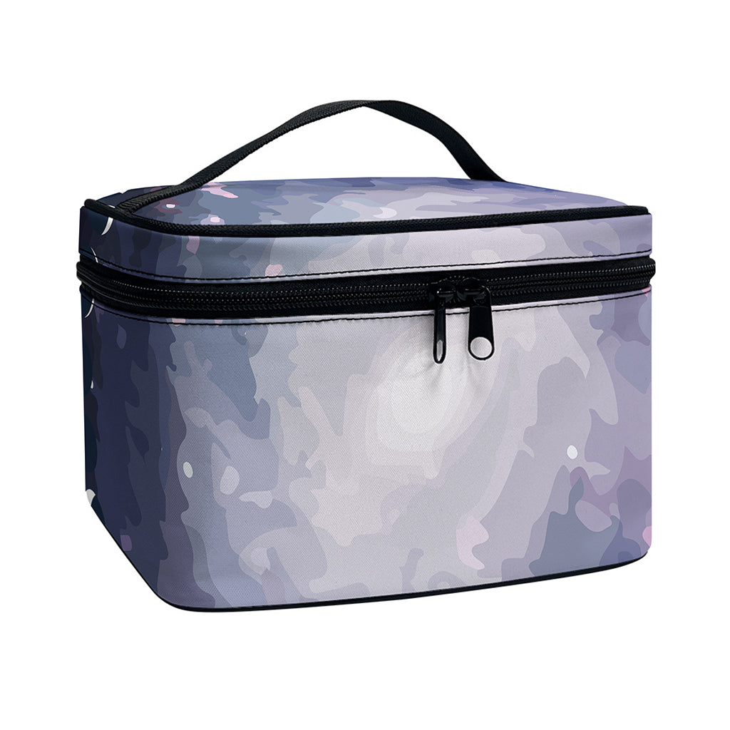 Lunar Phase Cycle Print Travel Makeup Bag