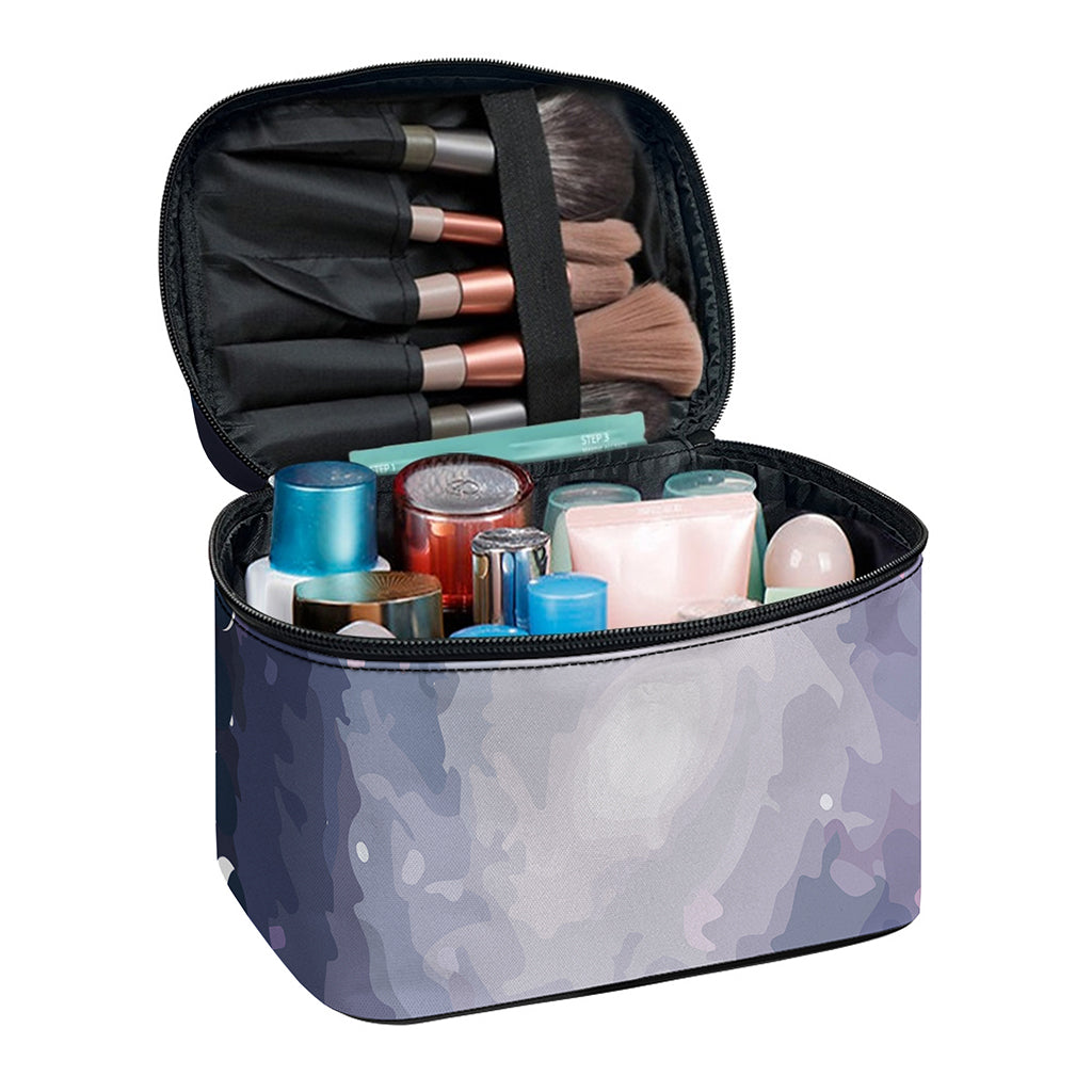Lunar Phase Cycle Print Travel Makeup Bag