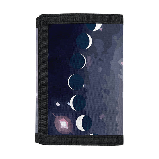 Lunar Phase Cycle Print Trifold Wallet