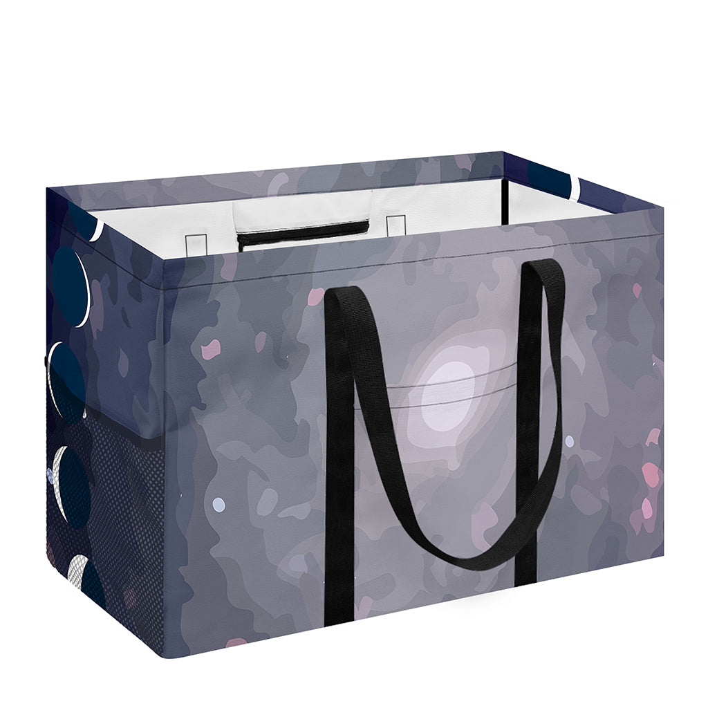 Lunar Phase Cycle Print Utility Tote Bag