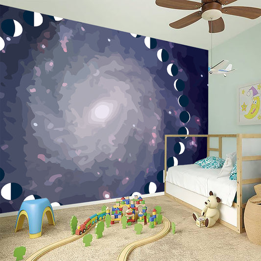 Lunar Phase Cycle Print Wall Sticker