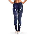 Lunar Phase Cycle Print Women's Leggings