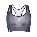Lunar Phase Cycle Print Women's Sports Bra