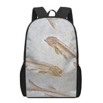 Lycoptera Fish Fossil Print 17 Inch Backpack