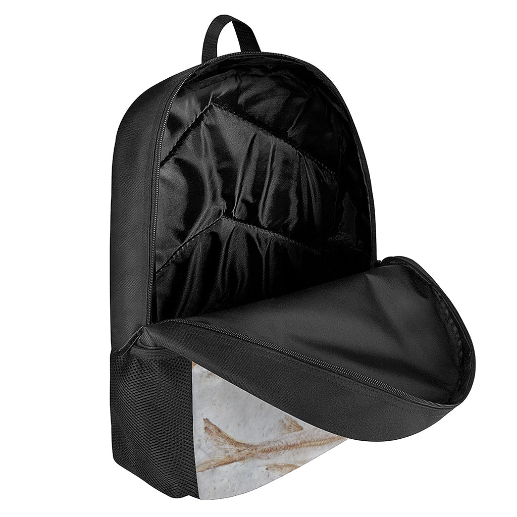 Lycoptera Fish Fossil Print 17 Inch Backpack