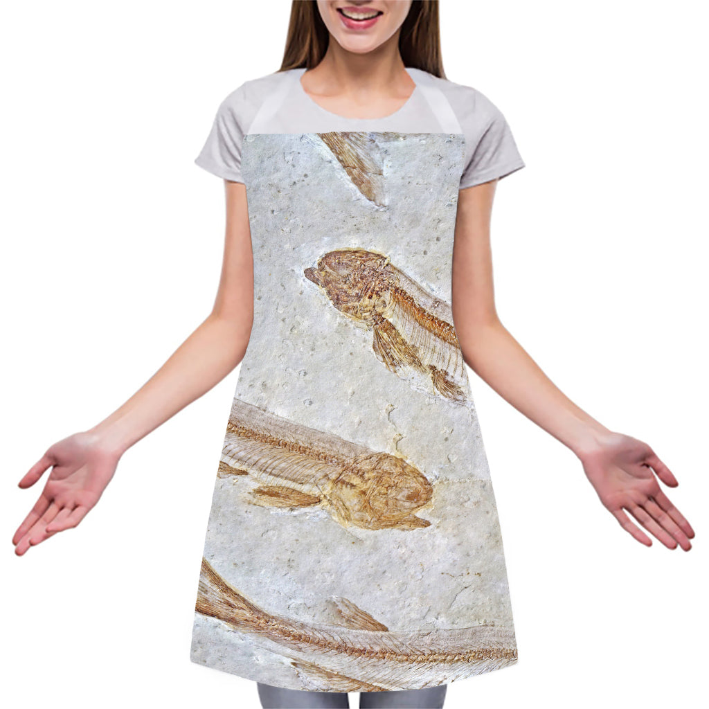 Lycoptera Fish Fossil Print Adjustable Apron