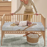 Lycoptera Fish Fossil Print Baby Crib Sheet