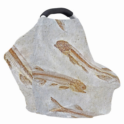 Lycoptera Fish Fossil Print Baby Seat Cover