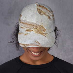 Lycoptera Fish Fossil Print Baseball Cap