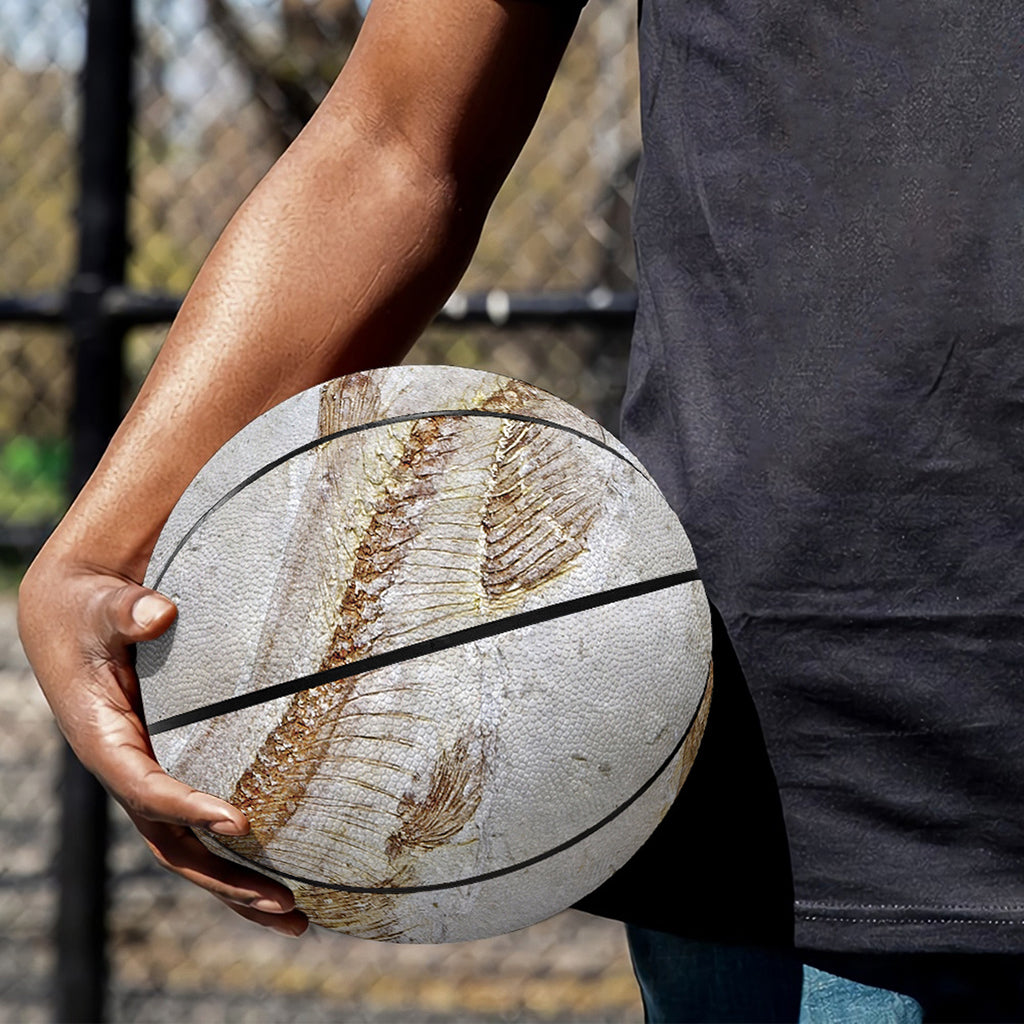 Lycoptera Fish Fossil Print Basketball
