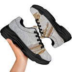 Lycoptera Fish Fossil Print Black Chunky Shoes