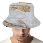 Lycoptera Fish Fossil Print Bucket Hat