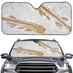 Lycoptera Fish Fossil Print Car Windshield Sun Shade