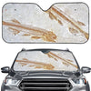 Lycoptera Fish Fossil Print Car Windshield Sun Shade