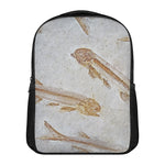 Lycoptera Fish Fossil Print Casual Backpack