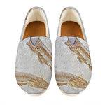 Lycoptera Fish Fossil Print Casual Shoes