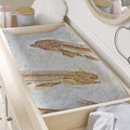 Lycoptera Fish Fossil Print Changing Pad Cover