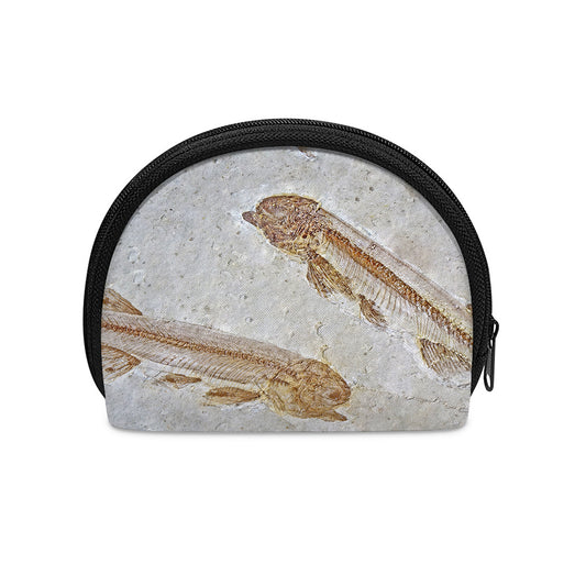 Lycoptera Fish Fossil Print Coin Purse
