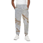 Lycoptera Fish Fossil Print Cotton Pants