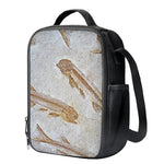 Lycoptera Fish Fossil Print Crossbody Lunch Bag